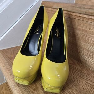 Yellow Yves Saint Laurent Women's Platform Heels